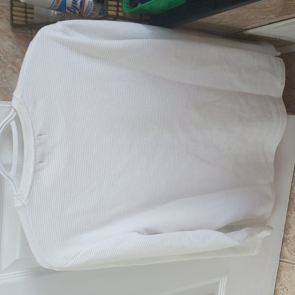 Men's white ribbed shirt Zara - Picture 2 of 3